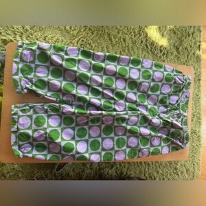 Women’s Green & Lavender Dot Pants Lucy & Yak